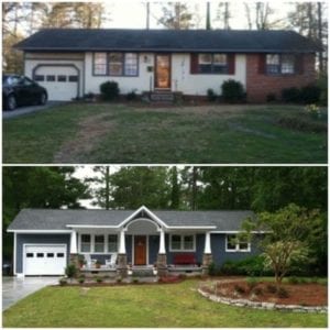 Before and After Images of a House in Toronto, ON