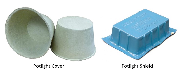 The image of Potlight cover and Potlight shield A Range of Plastic Containers, Highlighting Pot light Covers and Shields, Captured in Toronto